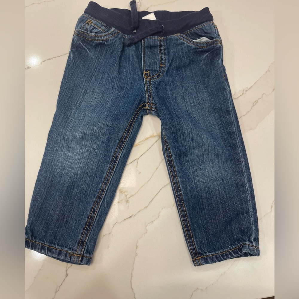 Carter's Denim Pants with Navy Trim